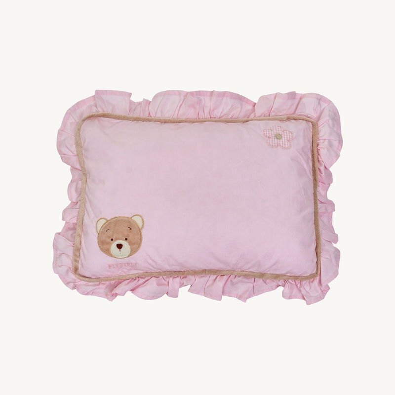 Ruffle Baby Pillow - Pink
