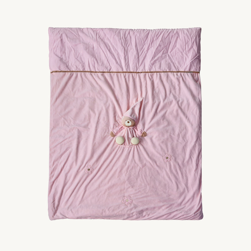 3D Bear Baby Quilt - Pink