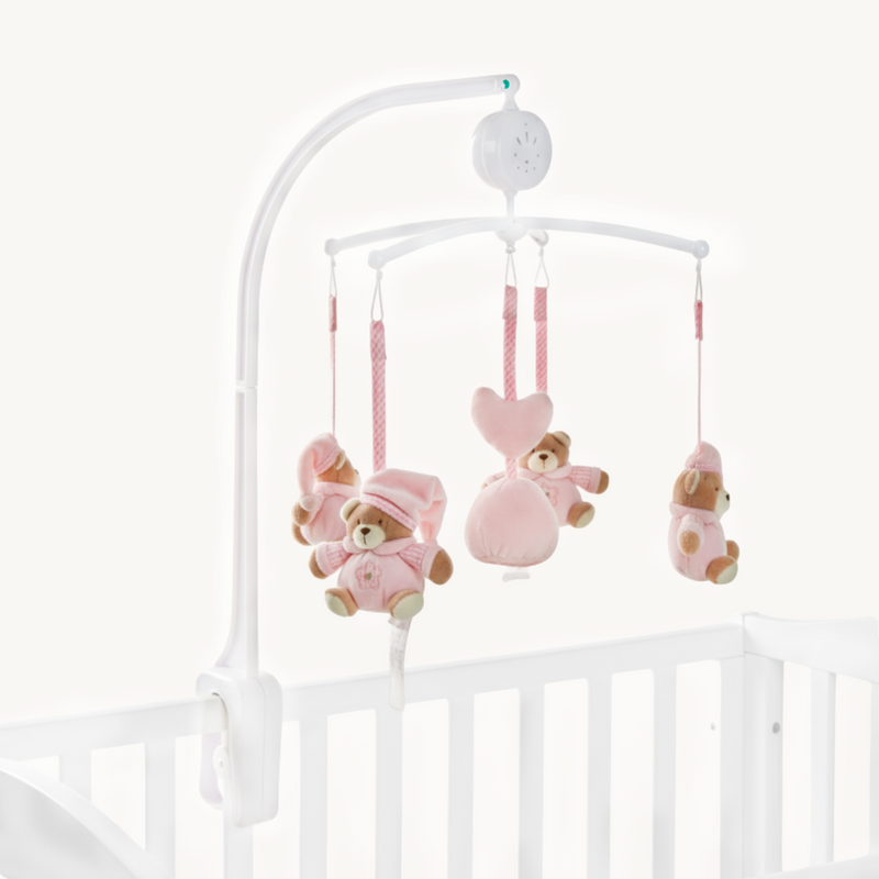 Teddy Bear Music Mobile - Pink