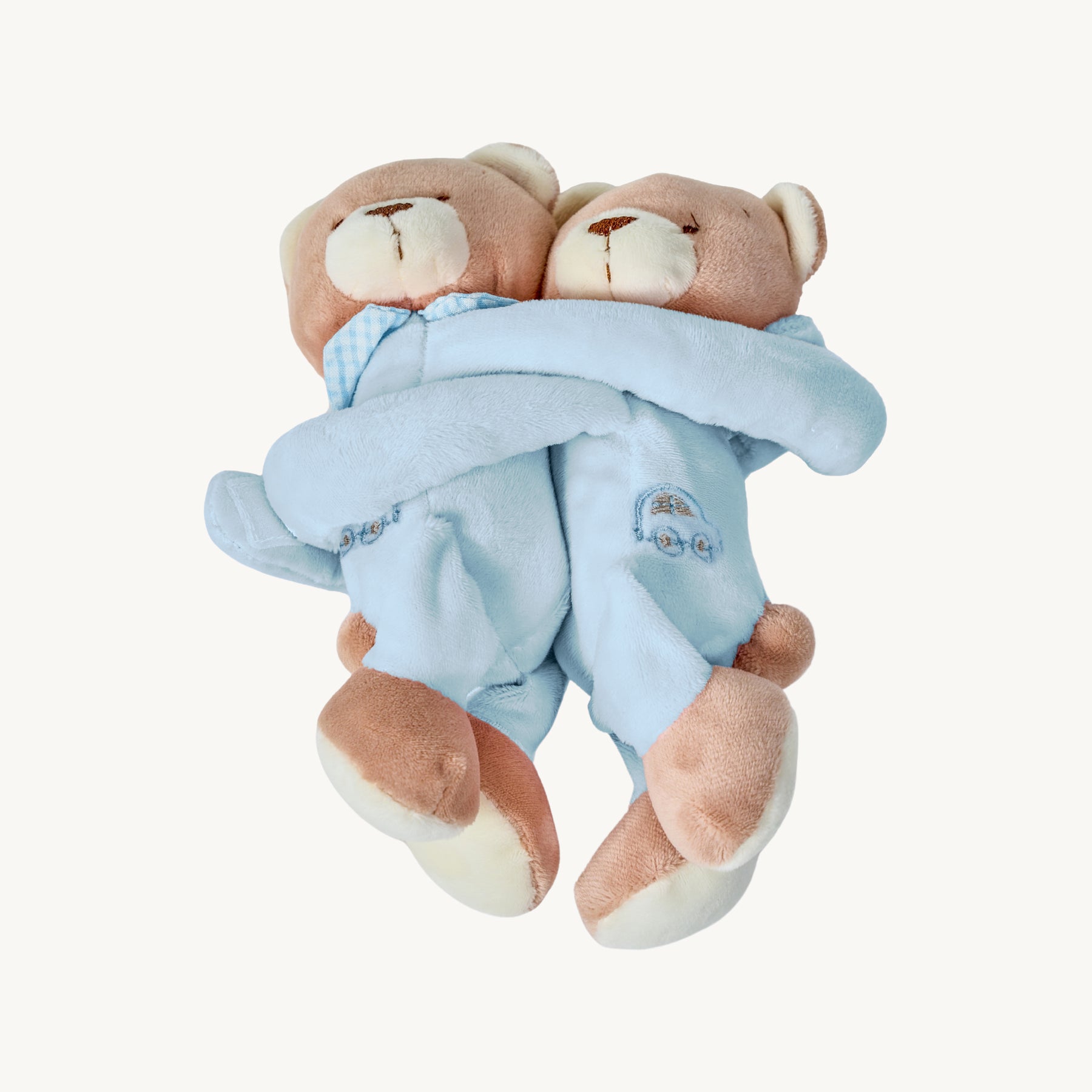 Twins Bear Curtain Holder - Blue
