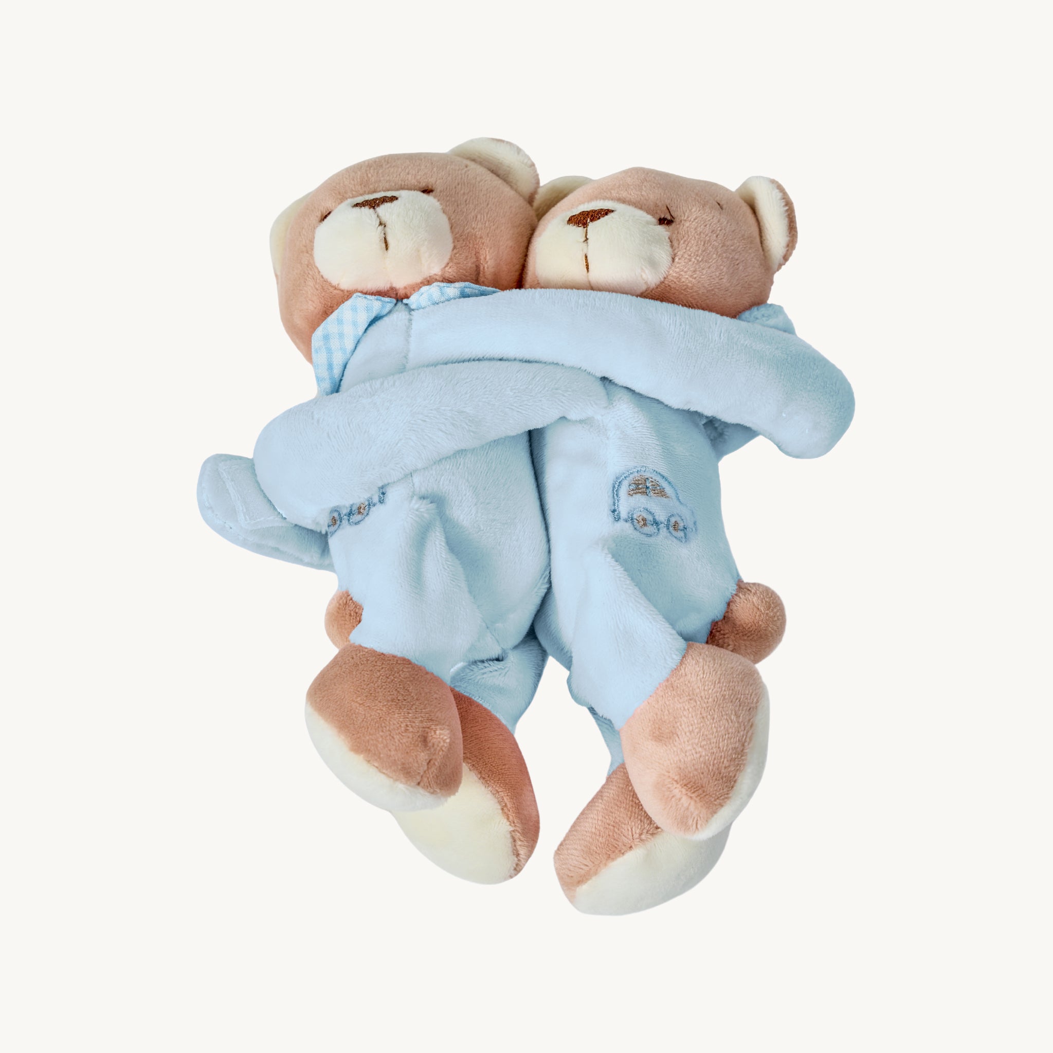 Twins Bear Curtain Holder - Blue
