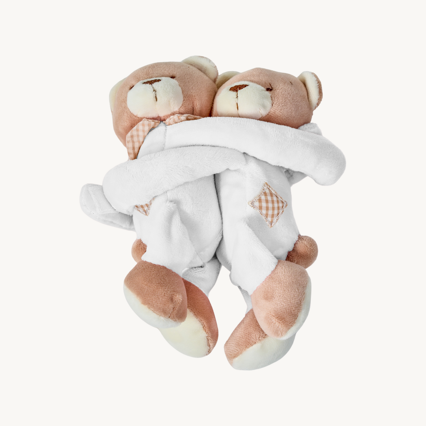 Twins Bear Curtain Holder - Beige
