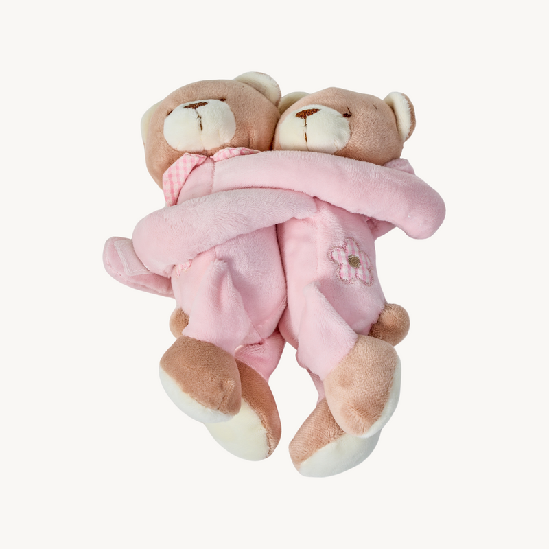 Twin Bear Curtain Holders - Pink