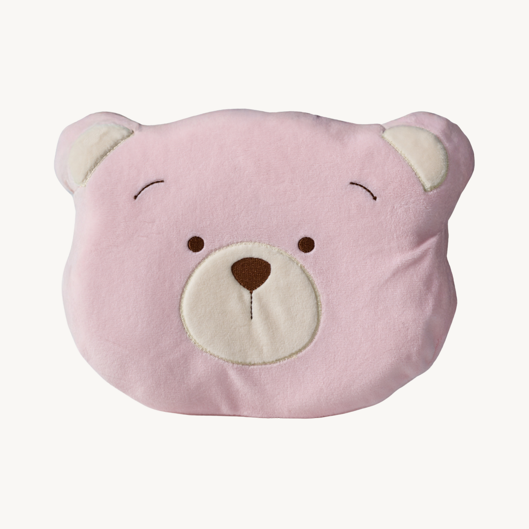 Bear Orthopedic Baby Pillow - Pink