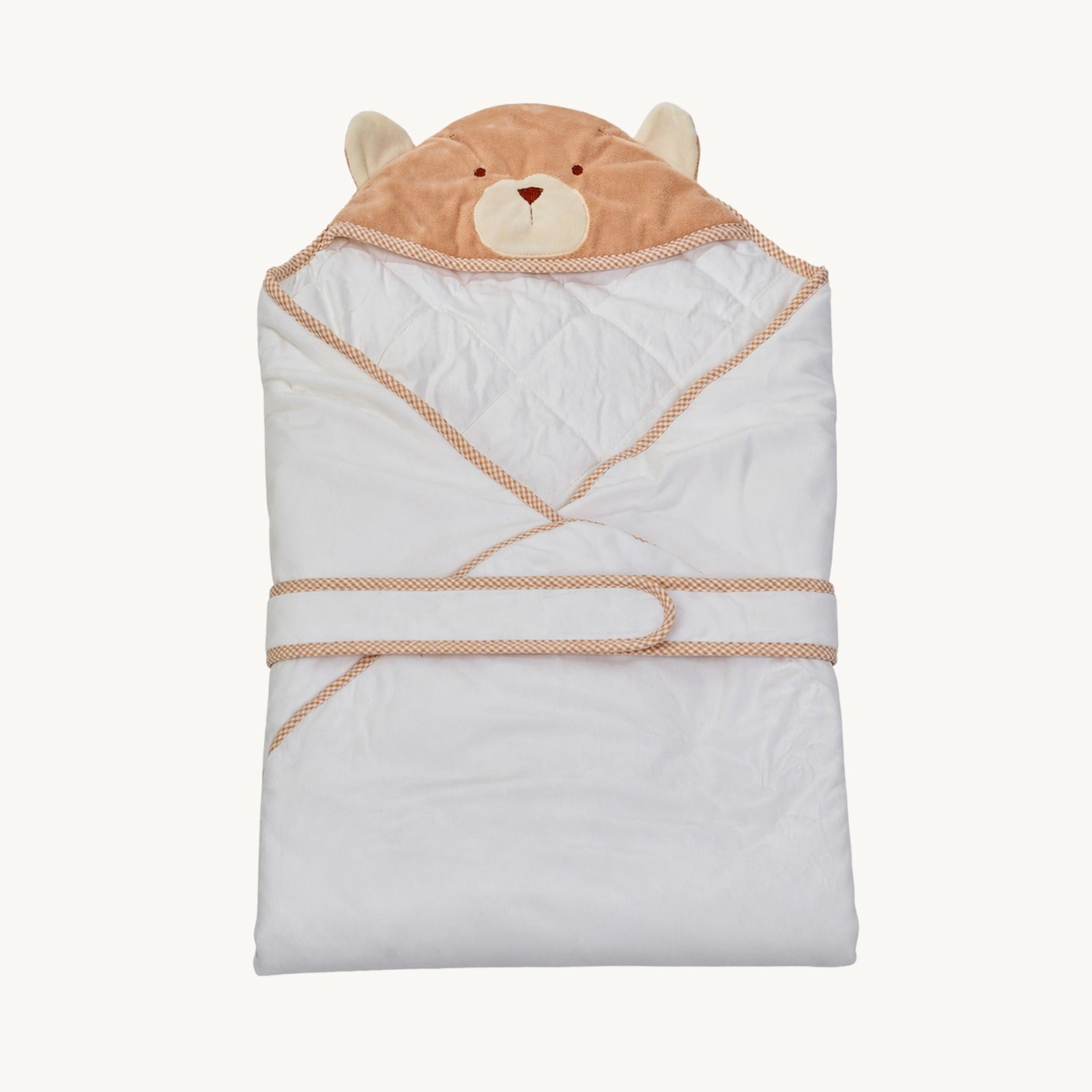 Bear Hooded Blanket - Beige