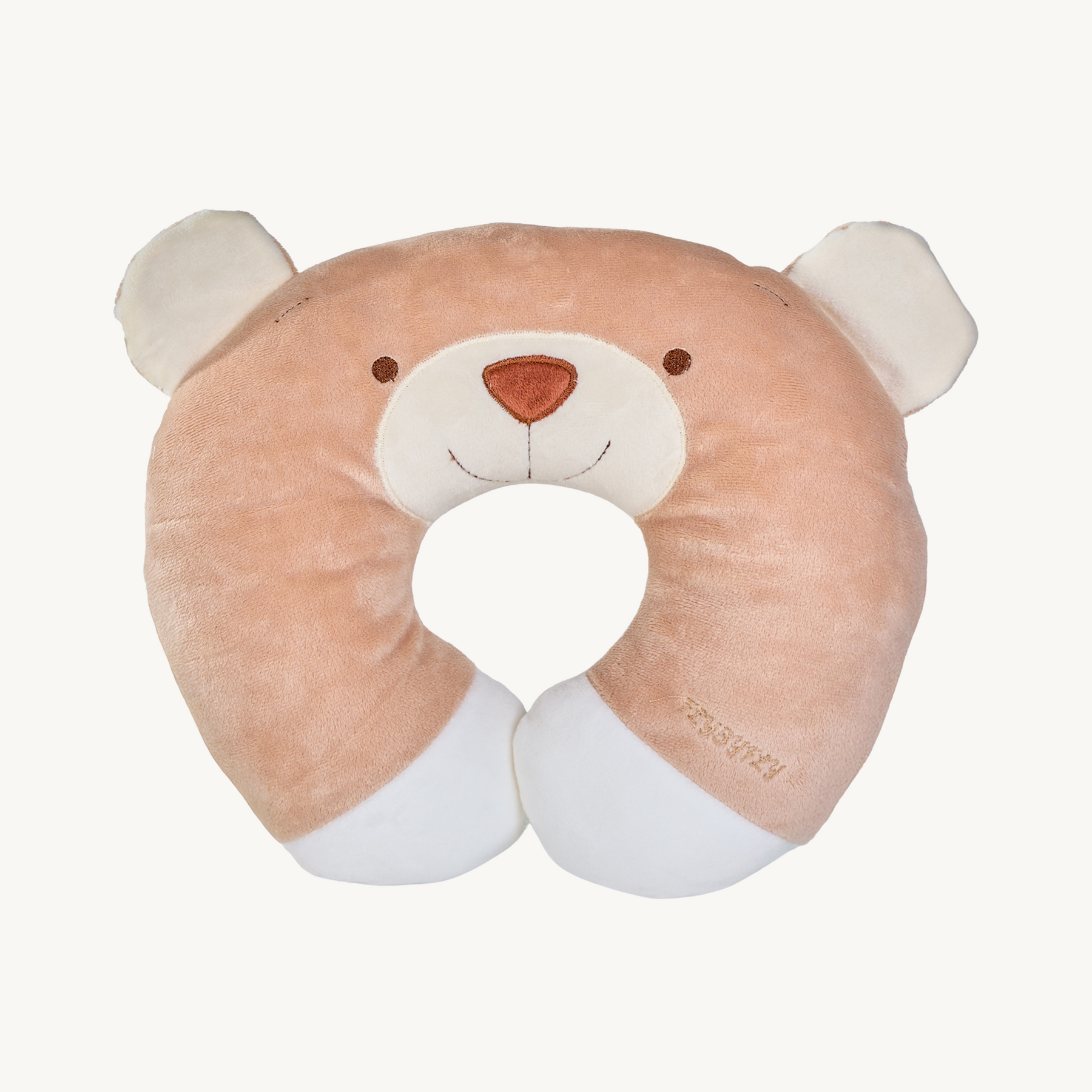 Kids Travel Neck Pillow - Beige