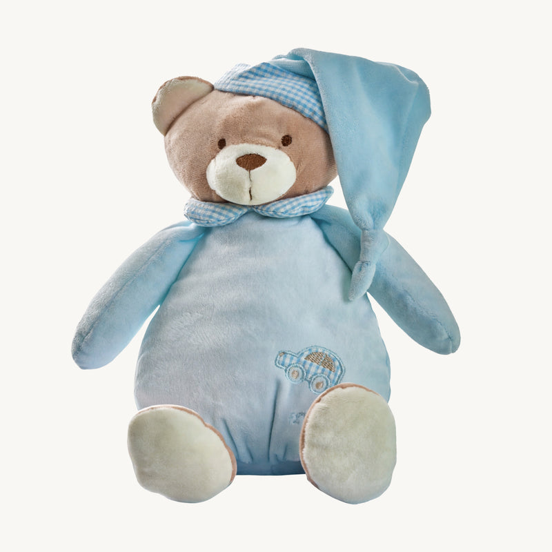 Round Teddy Bear 25cm - Blue