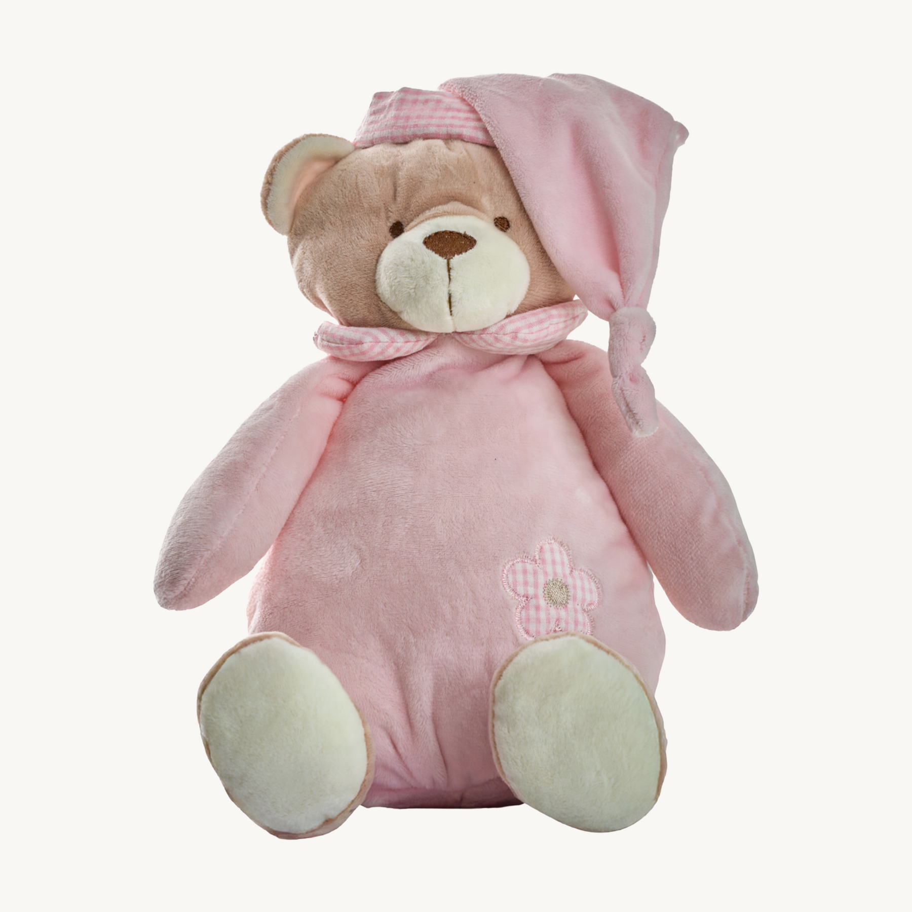 Round Teddy Bear 25cm - Pink