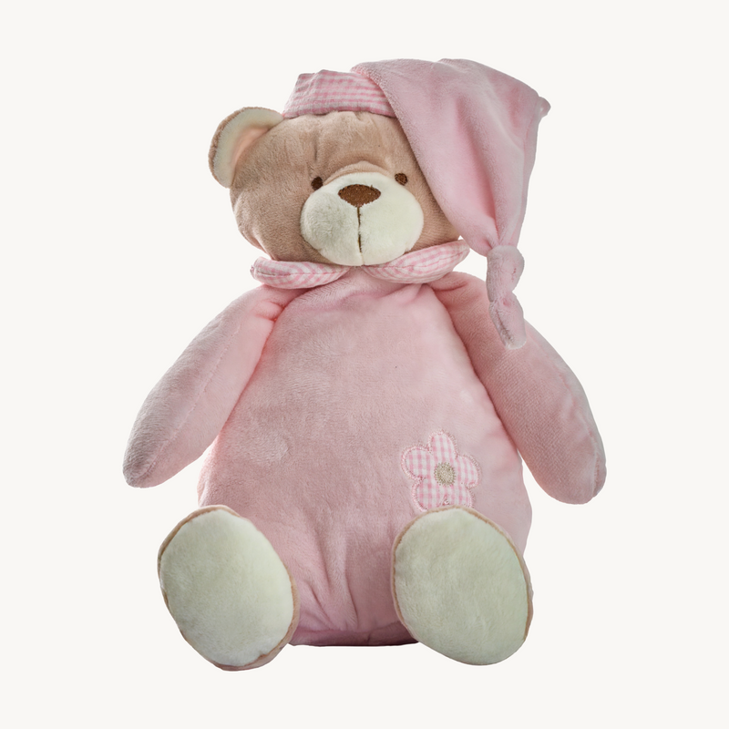 Round Teddy Bear 25cm - Pink