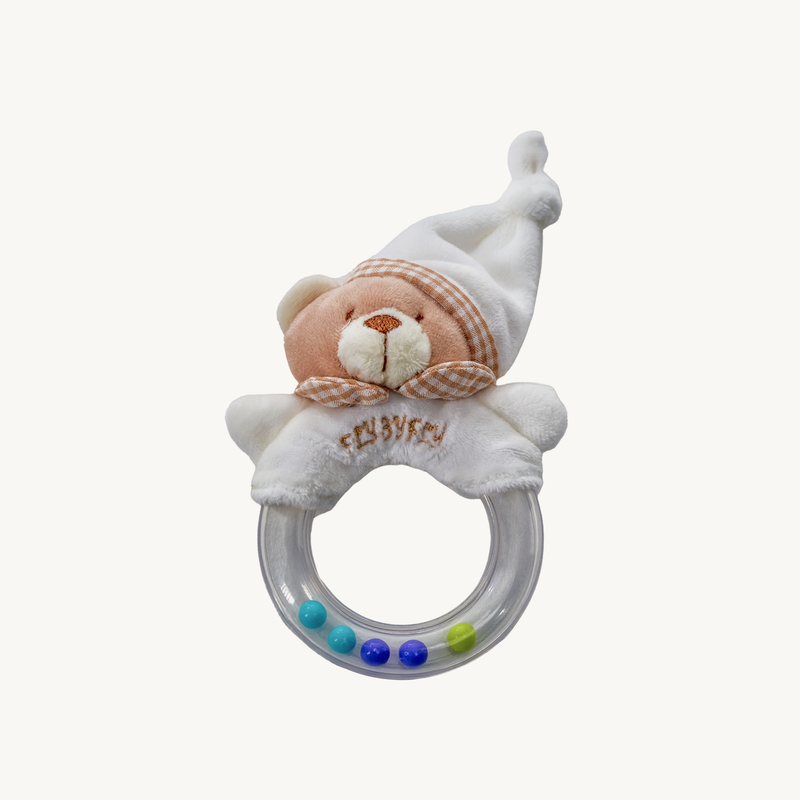 Bear Rattle - Beige